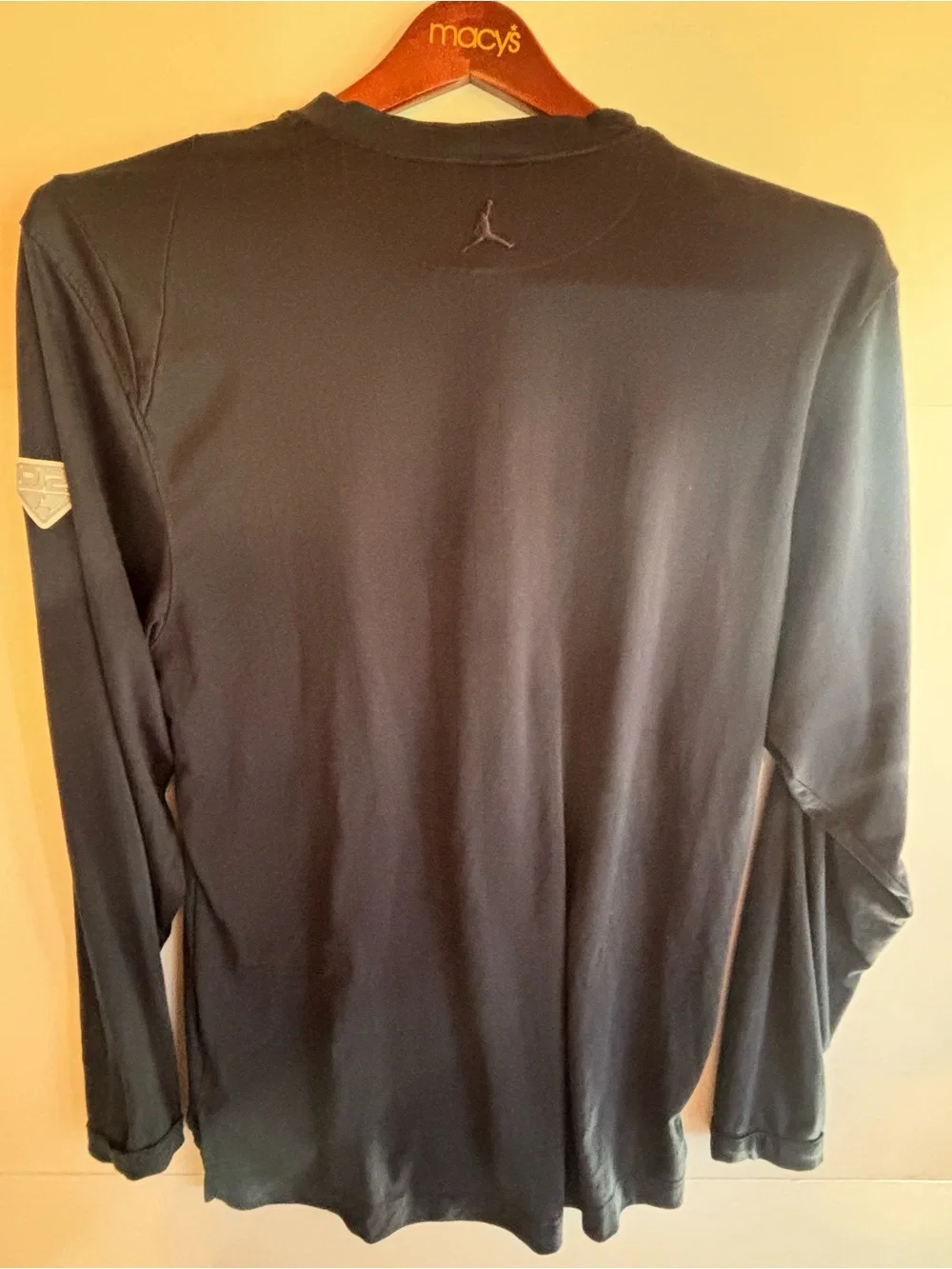 Jordan Jumpman Logo Long Sleeve Crew Neck T-Shirt Black L Regular Fit